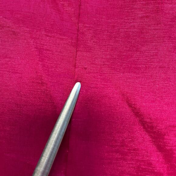 VTG Rory USA Fuchsia Pink Satin Strapless Bow Bodycon Party Mini Dress Junior XS - Picture 14 of 15